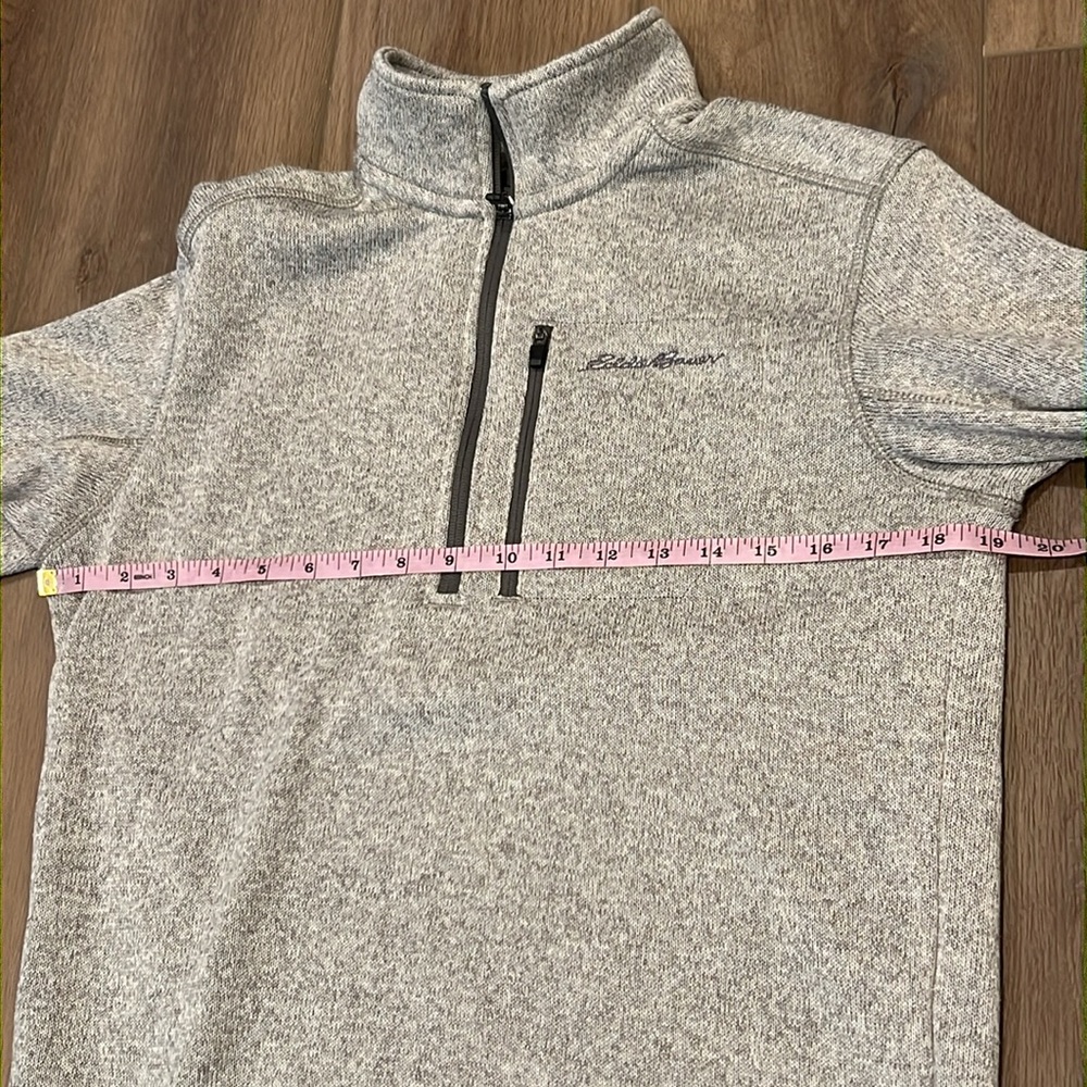 Eddie Bauer 1/2 Zip Sweater Pullover Gray Size Small Golf Athletic Fall - Picture 9 of 16